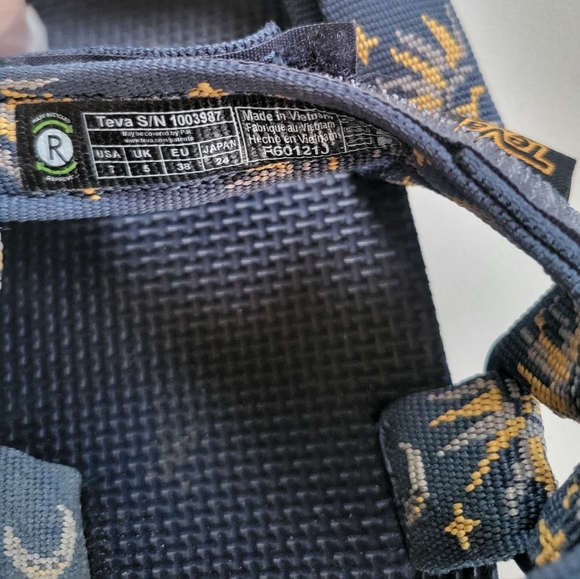 Teva Women's Sandals in Navy with Gold Accents - Picture 5 of 5